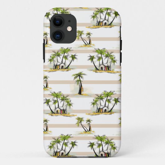 Coques Case-Mate iPhone Shack tropical et paumes (Dos)