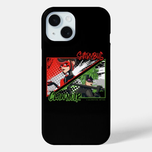 Coques Case-Mate iPhone Shadybug et Noir glacé (Verso)