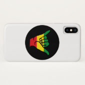 Coques Case-Mate iPhone Shaka Mains Aux Couleurs Reggae (Dos (Horizontal))