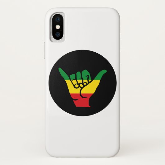 Coques Case-Mate iPhone Shaka Mains Aux Couleurs Reggae (Dos)