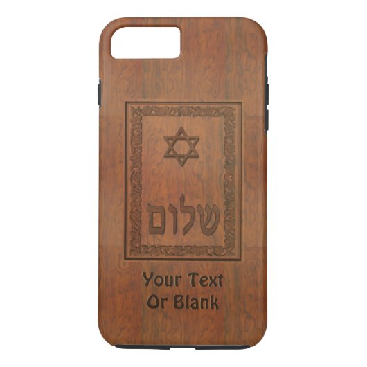 Coques Case-Mate iPhone Shalom en bois sculpté (Dos)