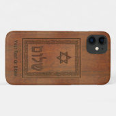 Coques Case-Mate iPhone Shalom en bois sculpté (Dos (Horizontal))