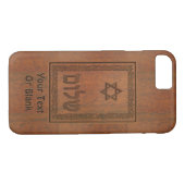 Coques Case-Mate iPhone Shalom en bois sculpté (Dos (Horizontal))