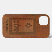 Coques Case-Mate iPhone Shalom en bois sculpté (Verso (horizontal))