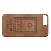 Coques Case-Mate iPhone Shalom en bois sculpté (Dos (Horizontal))