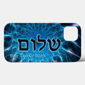 Coques Case-Mate iPhone Shalom Sur Coque-coque iphone Fractal Bleu (Verso (horizontal))