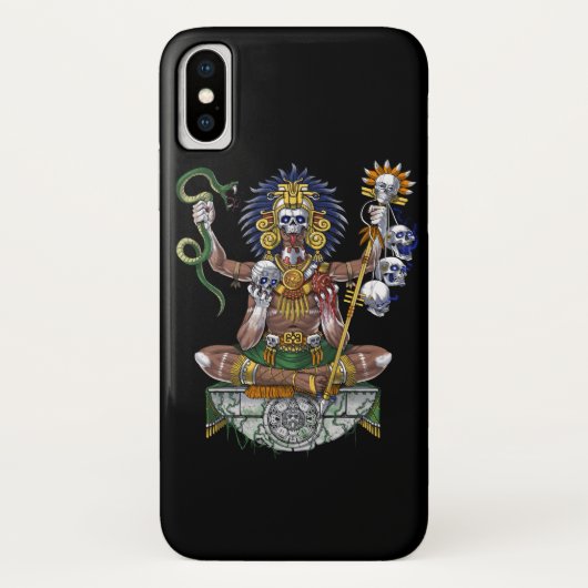 Coques Case-Mate iPhone Shaman, guerrier aztèque (Dos)