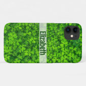 Coques Case-Mate iPhone Shamrock Ajouter un nom personnalisé (Dos (Horizontal))