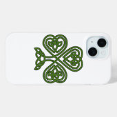 Coques Case-Mate iPhone Shamrock celte - Jour de la Saint Patrick (Verso (horizontal))