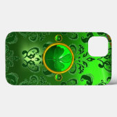 COQUES Case-Mate iPhone SHAMROCK DE LA JOURNÉE DE SAINT PATRICK AVEC DOMMA (Verso (horizontal))
