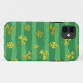 Coques Case-Mate iPhone shamrock d'or st patrick (Dos (Horizontal))