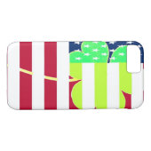 Coques Case-Mate iPhone Shamrock du drapeau irlandais américain Clover St. (Dos (Horizontal))