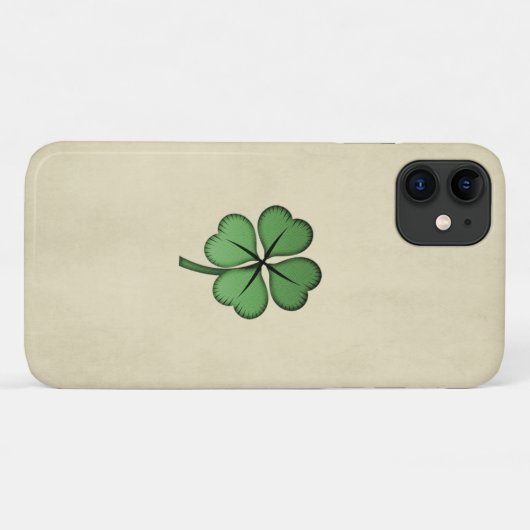 Coques Case-Mate iPhone Shamrock irlandais chic (Dos (Horizontal))