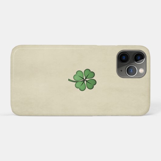 Coques Case-Mate iPhone Shamrock irlandais chic (Dos (Horizontal))