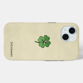 Coques Case-Mate iPhone Shamrock irlandais chic (Verso (horizontal))
