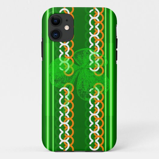 Coques Case-Mate iPhone Shamrock Knot Stripes par Kenneth Yoncich (Dos)