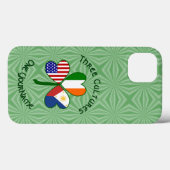 Coques Case-Mate iPhone Shamrock philippin irlandais des drapeaux américai (Verso (horizontal))