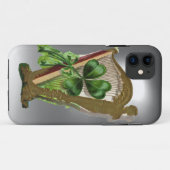 Coques Case-Mate iPhone SHAMROCK VERT HARP blanc (Dos (Horizontal))