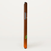Coques Case-Mate iPhone SHAMROCK VERT HARP orange (Dos/Droite)