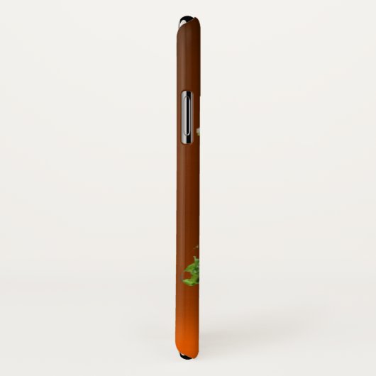 Coques Case-Mate iPhone SHAMROCK VERT HARP orange (Dos/Droite)