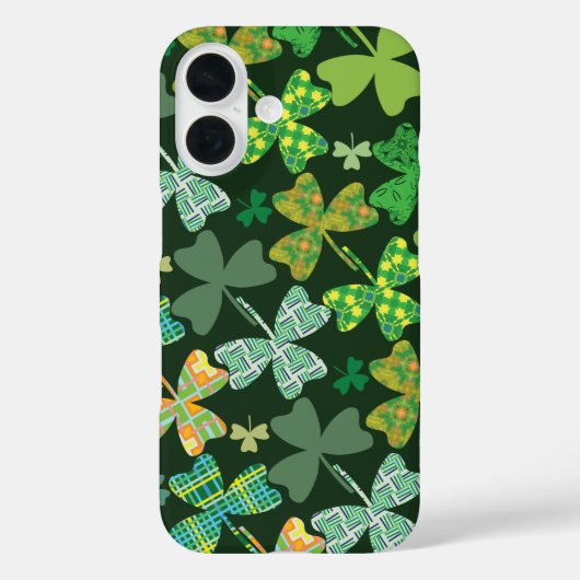 Coques Case-Mate iPhone Shamrocks à motifs (Verso)