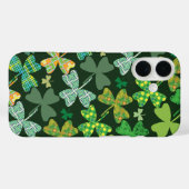 Coques Case-Mate iPhone Shamrocks à motifs (Verso (horizontal))