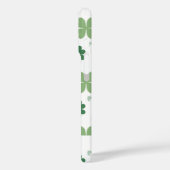 Coques Case-Mate iPhone Shamrocks et coeurs verts et blancs (Verso / Gauche)