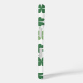 Coques Case-Mate iPhone Shamrocks et coeurs verts et blancs (Verso / Droite)