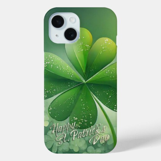 Coques Case-Mate iPhone Shamrocks verts Bonne St. Patrick's Day (7) c (Verso)
