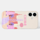 Coques Case-Mate iPhone Shanghai Chine Pastel Voyage Art (Verso (horizontal))