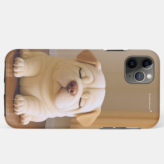 Coques Case-Mate iPhone Shar Pei Puppy - Soft Serenity by WangWang (Dos (Horizontal))