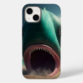 Coques Case-Mate iPhone Shark sculpture on the beach (Verso)