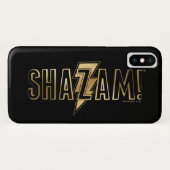 Coques Case-Mate iPhone SHAZAM ! | Logo Or (Dos (Horizontal))