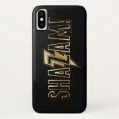 Coques Case-Mate iPhone SHAZAM ! | Logo Or (Dos)