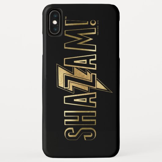 Coques Case-Mate iPhone SHAZAM ! | Logo Or (Dos)
