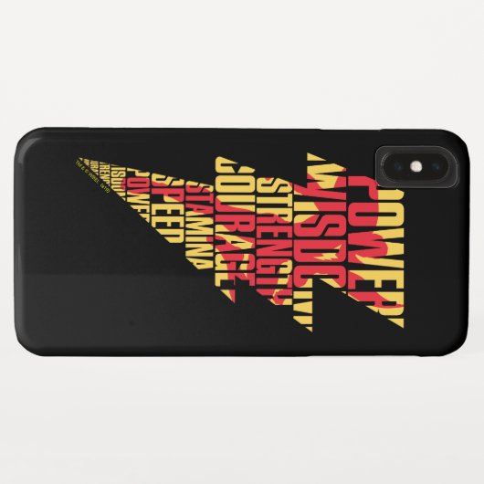 Coques Case-Mate iPhone SHAZAM ! | Shazam Capacités Éclair Graphique (Dos (Horizontal))