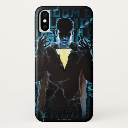 Coques Case-Mate iPhone SHAZAM ! | Shazam & Capacités Éclair Typographie (Dos)