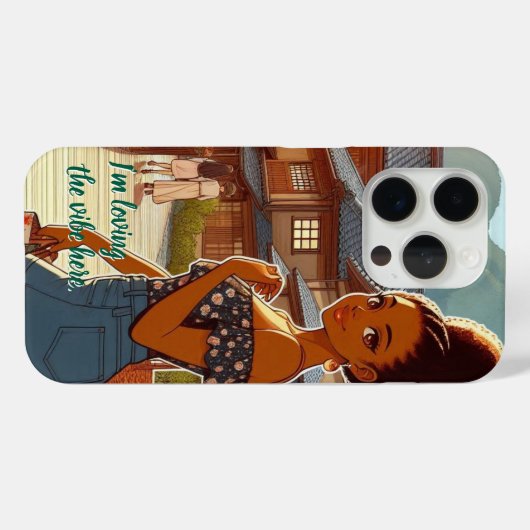 Coques Case-Mate iPhone She Walks Through the Sunset (Verso (horizontal))