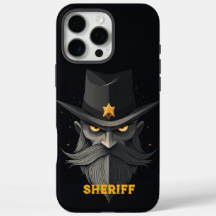 Coques iPhone 16 Pro Max Shérif en colère Noir