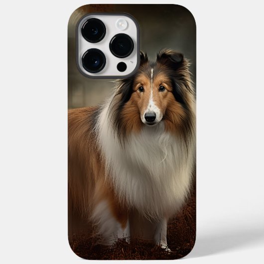 Coques Case-Mate iPhone Shetland Sheepdog Halloween Épouvantable (Verso)