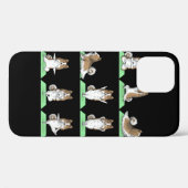Coques Case-Mate iPhone Shetland Sheepdog Sheltie Chien Yoga Pose Exercice (Verso (horizontal))