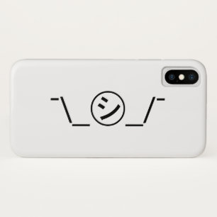 Case-Mate iPhone Case Shi Kana Shrug Emoticon -\_ ㋛_/+Japonais Kaomoji