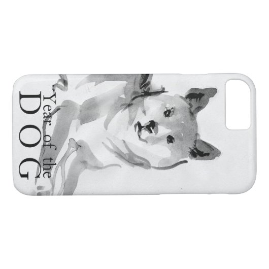 Coques Case-Mate iPhone Shiba Inu Peinture Chien chinois Année 2018 Coque2 (Dos (Horizontal))