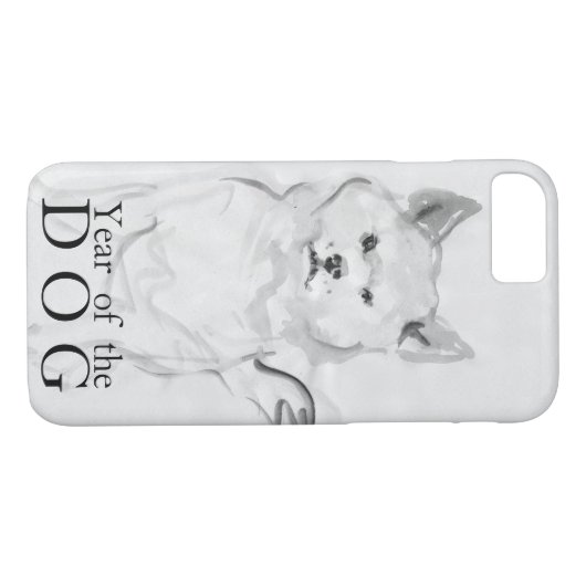 Coques Case-Mate iPhone Shiba Inu Peinture Chien chinois Année 2018 Coque4 (Dos (Horizontal))