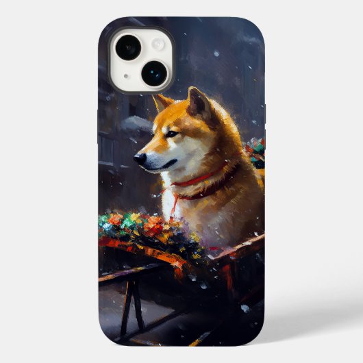 Coques Case-Mate iPhone Shiba Inu Saison Festive de Noël (Verso)