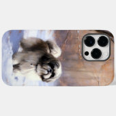 Coques Case-Mate iPhone Shih Tzu Laisse Neige Noël (Verso (horizontal))