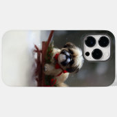 Coques Case-Mate iPhone Shih Tzu Noël neige hiver (Verso (horizontal))