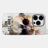 Coques Case-Mate iPhone Shih Tzu Pas amusant mignon amoureux de les chiens (Verso (horizontal))