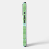 Coques Case-Mate iPhone Shimmer Ikat en vert et aquarelle (Verso / Gauche)