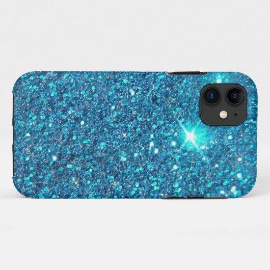 Coques Case-Mate iPhone Shine bleu extravagant (Dos (Horizontal))